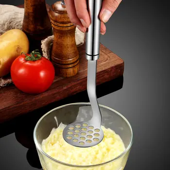 Spiediena dubļu mazā virtuves rīki 304 kartupeļu dubļu spiediens, nerūsējošā tērauda izstrādājumi, ķirbju un kartupeļu biezeni, švīts,
